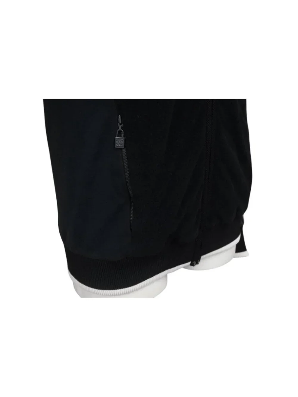Chanel Sport Line Zip Up Hoodie CC Logo Pile Mesh 4 36
